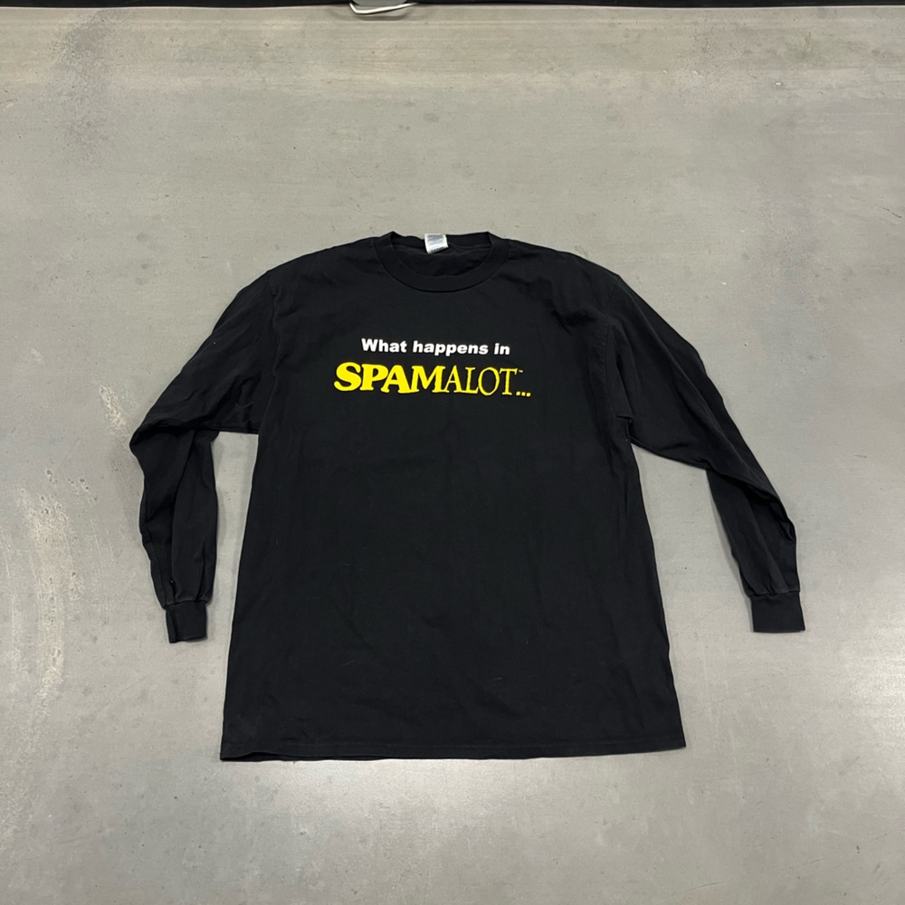 Vintage Y2K Monty Python Spamalot 2005 Long sleeve T Shirt Size XL